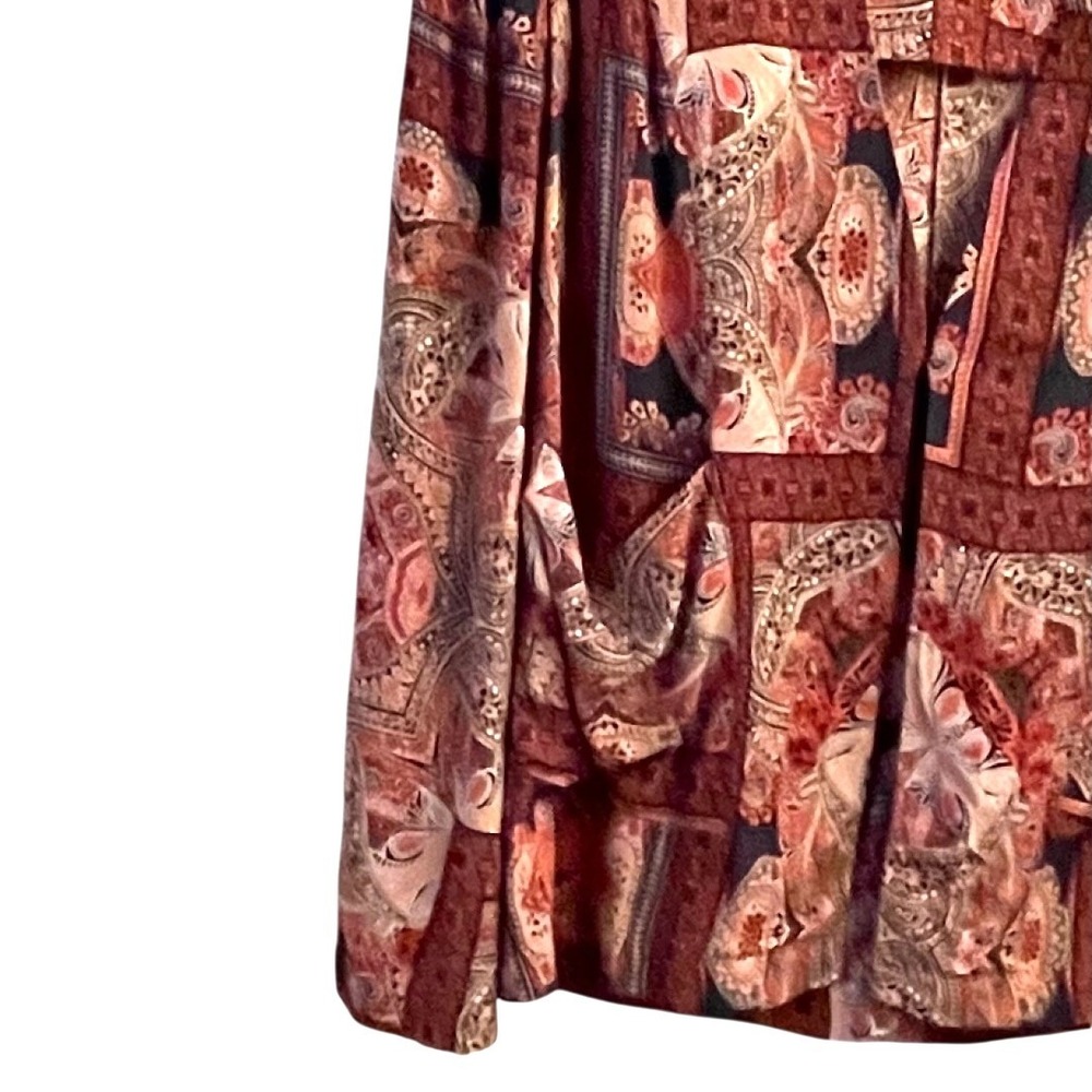 BCBGeneration Womens Paisley Patchwork Open Front… - image 5